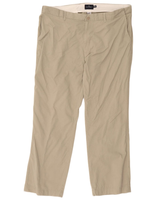 Pantaloni chino dritti Marks & Spencer da uomo blu Harbour W42 L31 kaki