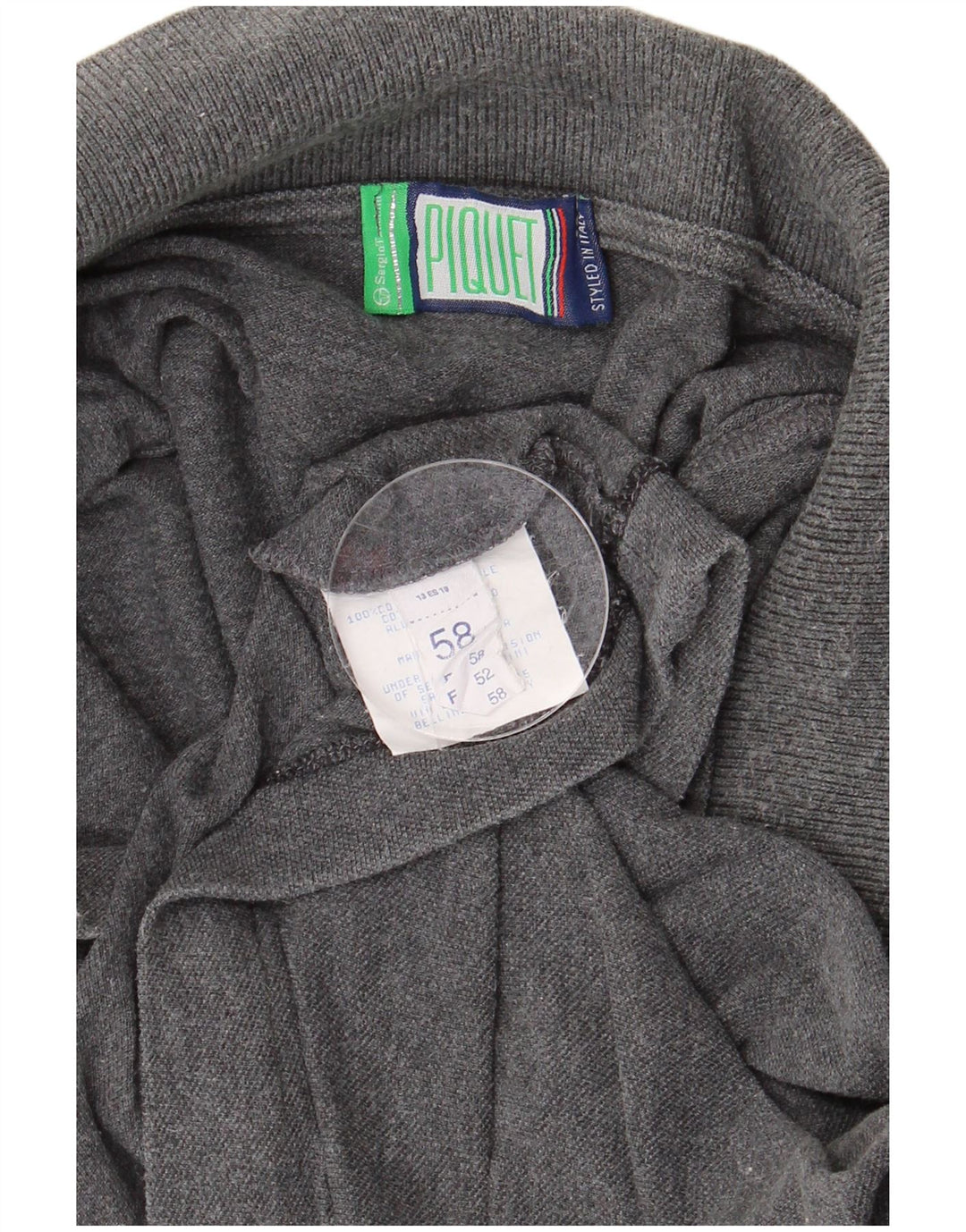 SERGIO TACCHINI Polo Uomo IT 58 2XL Cotone Grigio