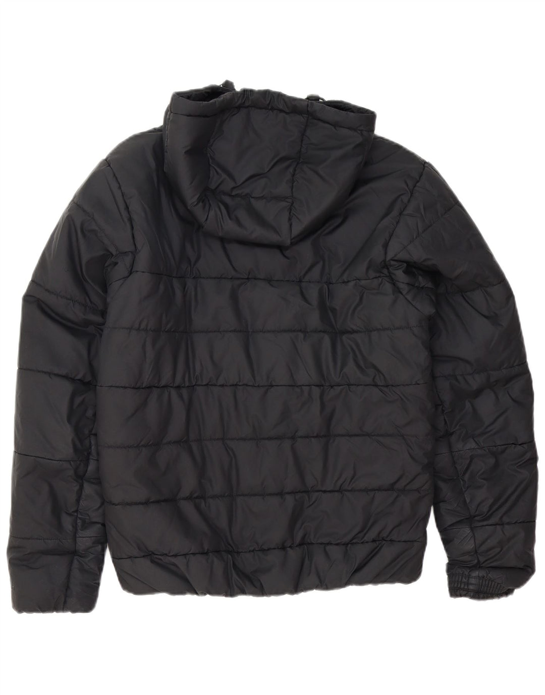 Giacca imbottita con cappuccio Nike Therma-Fit da uomo UK 38 medio poliestere nero