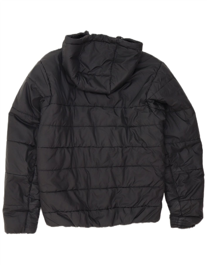Giacca imbottita con cappuccio Nike Therma-Fit da uomo UK 38 medio poliestere nero