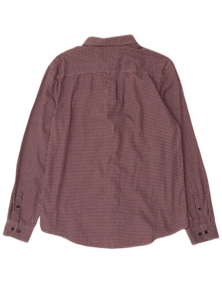 Penguin - Camicia slim fit Heritage da uomo, in cotone a quadri rossi grandi
