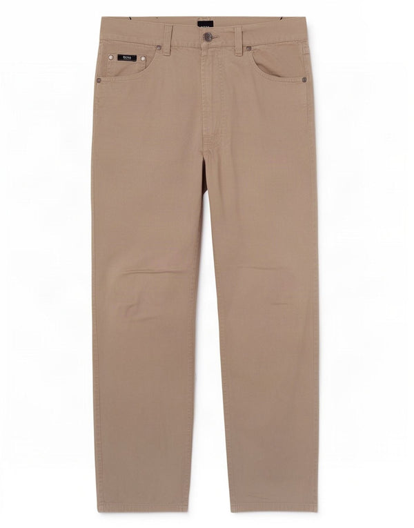 Pantaloni casual dritti da uomo Hugo Boss W31 L29 cotone grigio