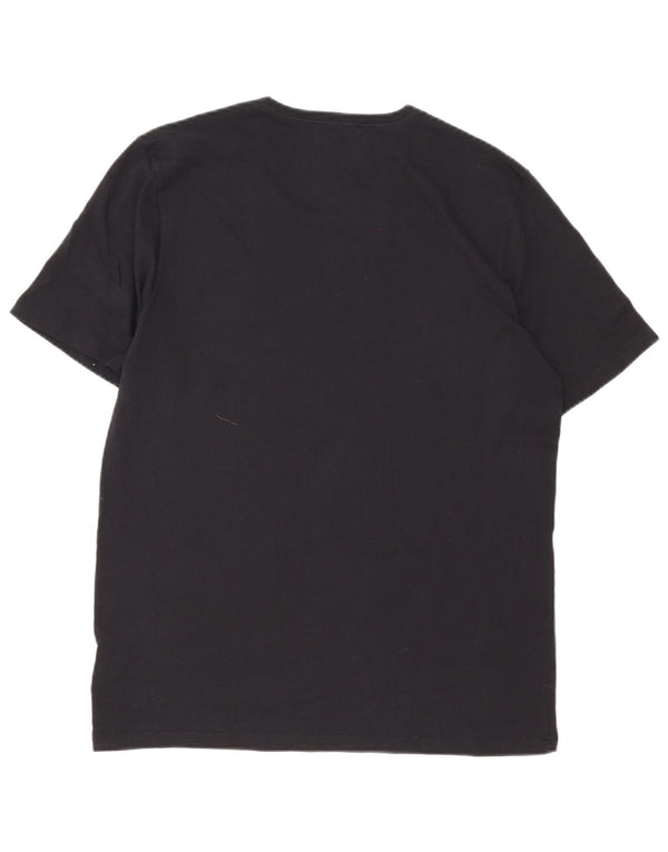 T-shirt da uomo Hugo Boss Top grande in cotone nero