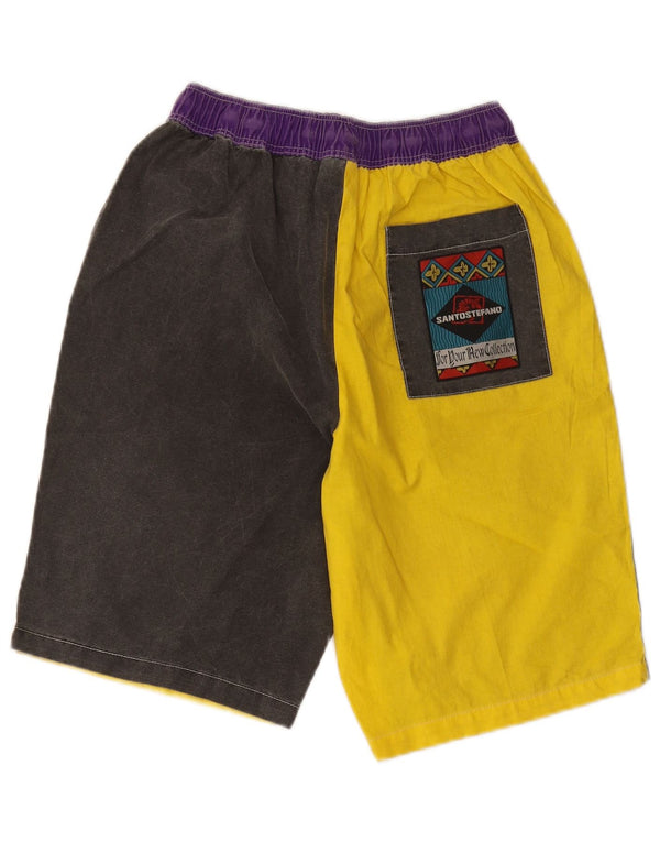 Pantaloncini sportivi grafici da uomo Santo Stefano IT 46 Small Yellow Colourblock