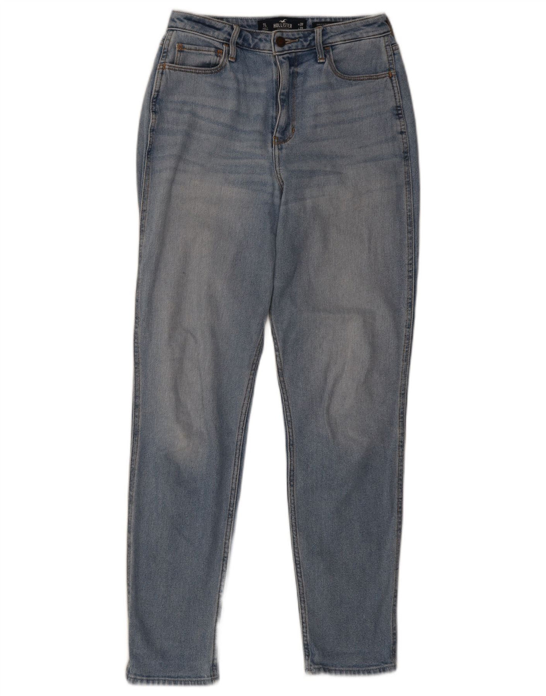 Jeans slim Hollister da donna US 7 medi W28 L29 cotone blu