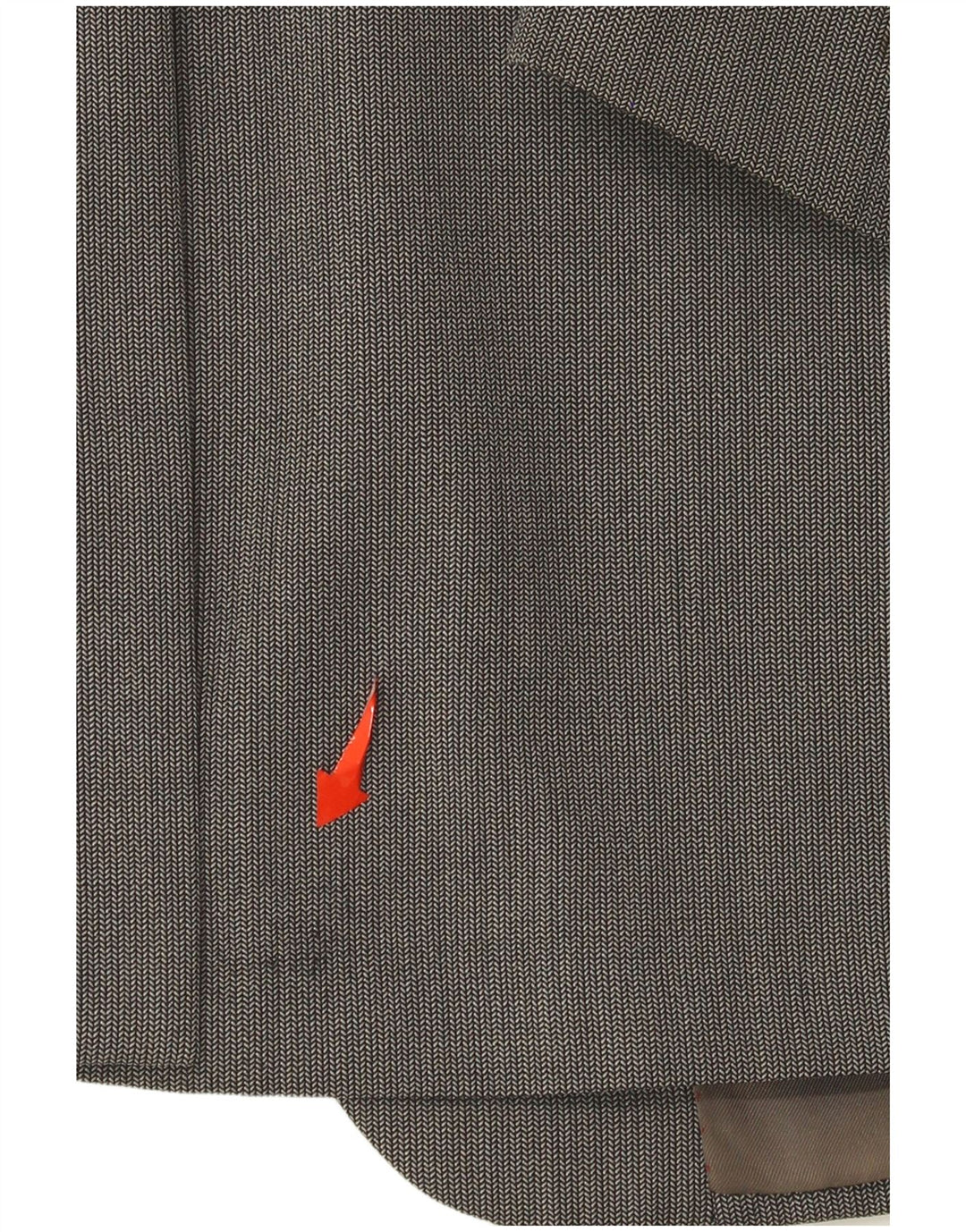 Giacca blazer da uomo a 1 bottone Aquascutum UK 44 2XL Lana a spina di pesce grigia