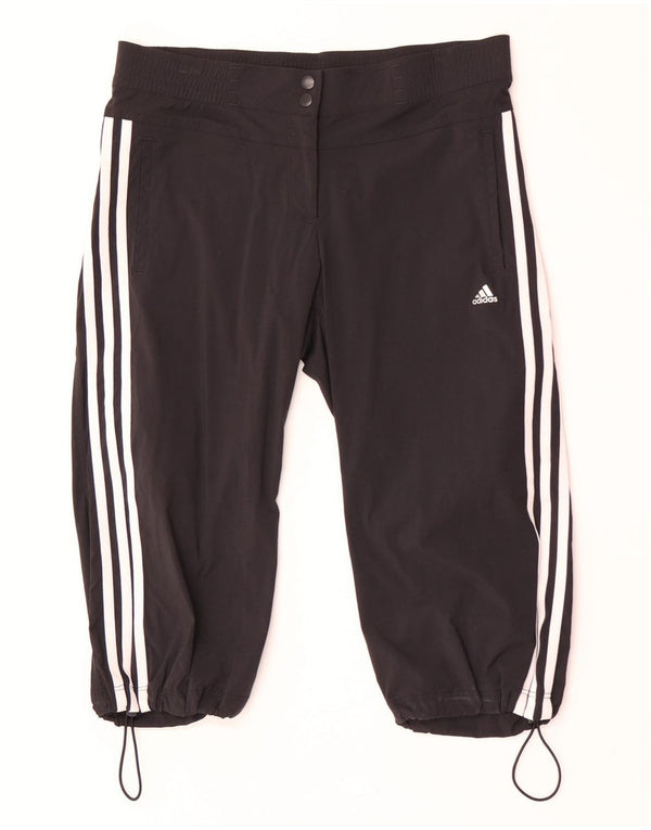 Pantaloncini adidas Climalite Bermuda da donna UK 12 Medium W32 Nylon nero