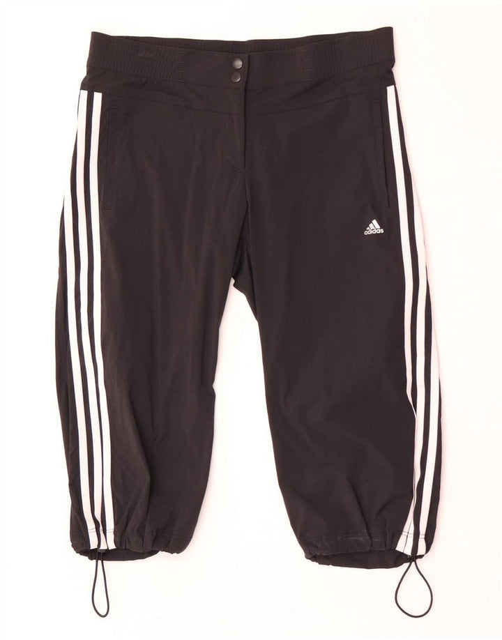 Pantaloncini adidas Climalite Bermuda da donna UK 12 Medium W32 Nylon nero