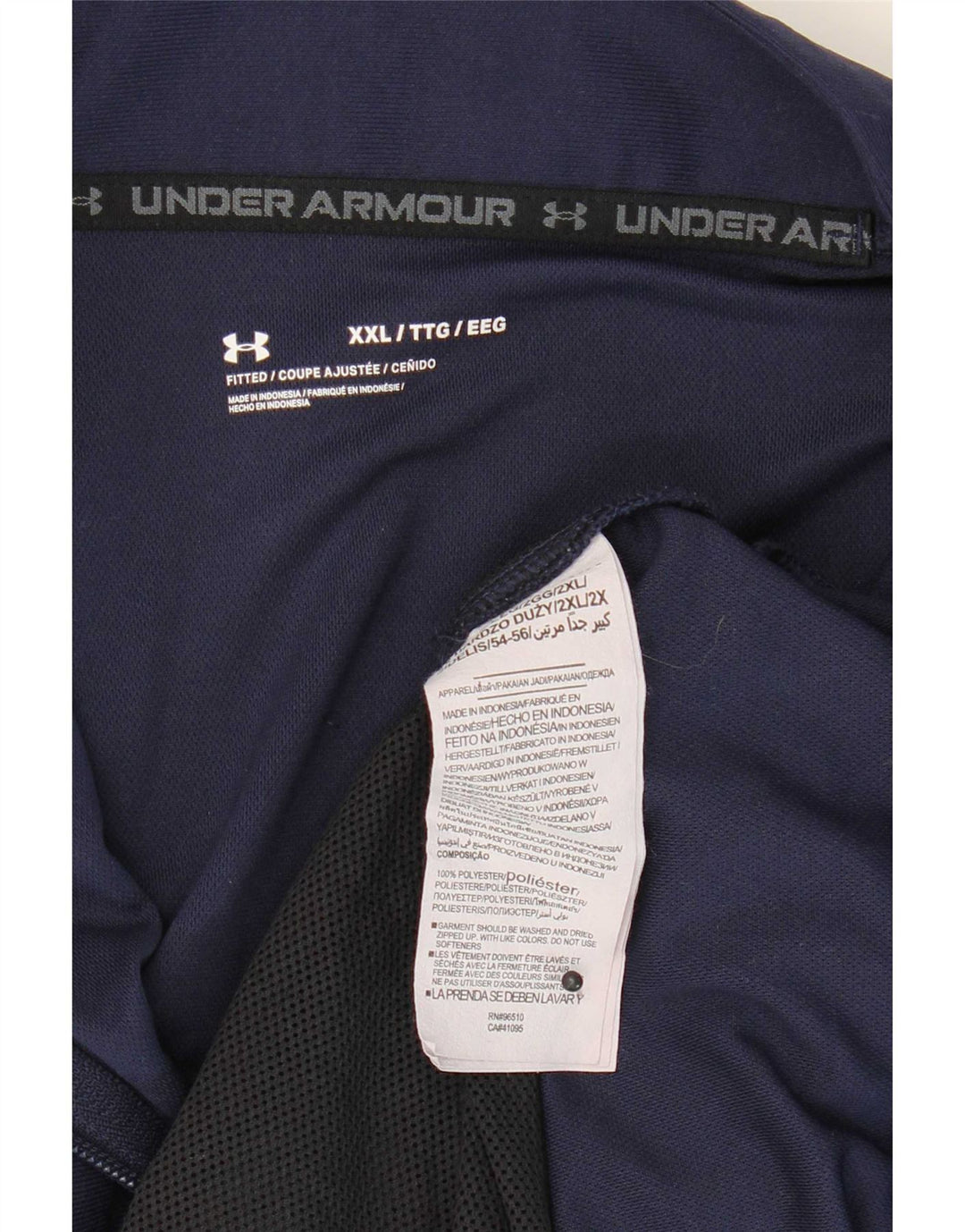 Giacca da tuta da uomo Under Armour 2XL poliestere blu navy