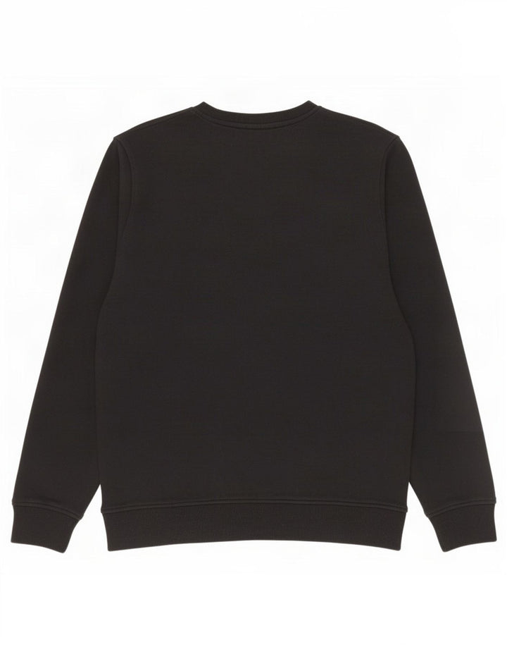 Felpa grafica da uomo Kappa Maglione piccolo cotone nero