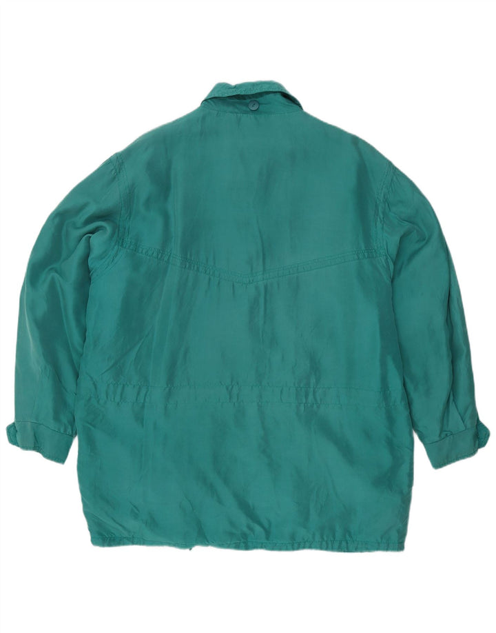 Cappotto Oversize Donna Astrolabio IT 46 Large Verde Seta