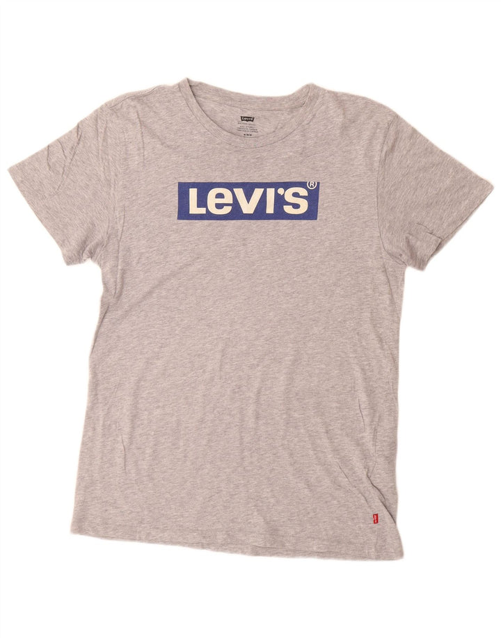 T-shirt grafica da uomo Levi's Top in cotone mélange grigio medio