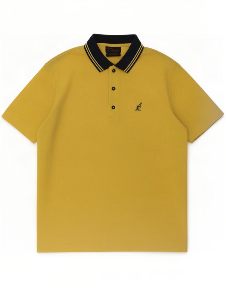 Polo da uomo AUSTRALIAN L'ALPINA Poliestere giallo medio