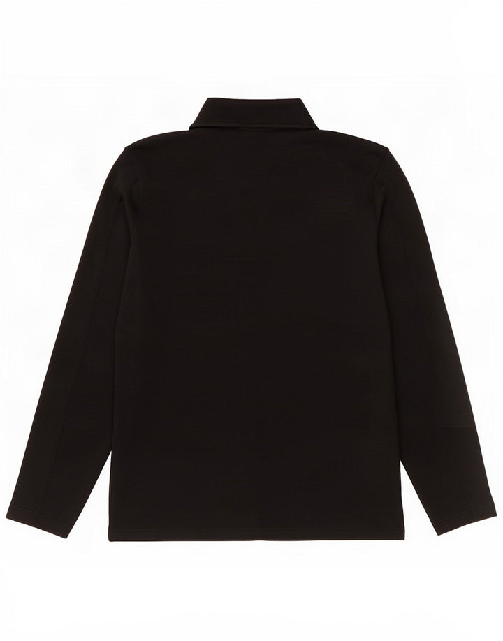 Maglia da uomo Under Armour con zip e collo a maniche lunghe, grande, in poliestere nero