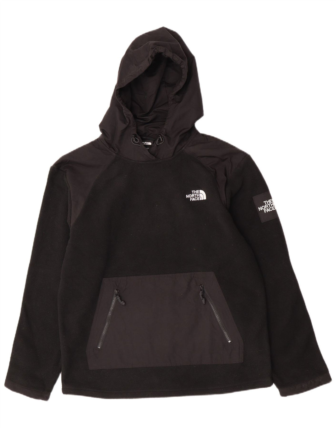 Maglione in pile con cappuccio da uomo The North Face medio poliestere nero