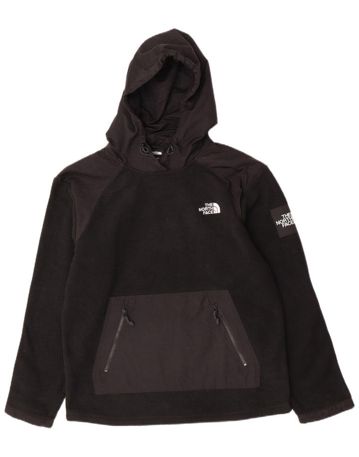Maglione in pile con cappuccio da uomo The North Face medio poliestere nero