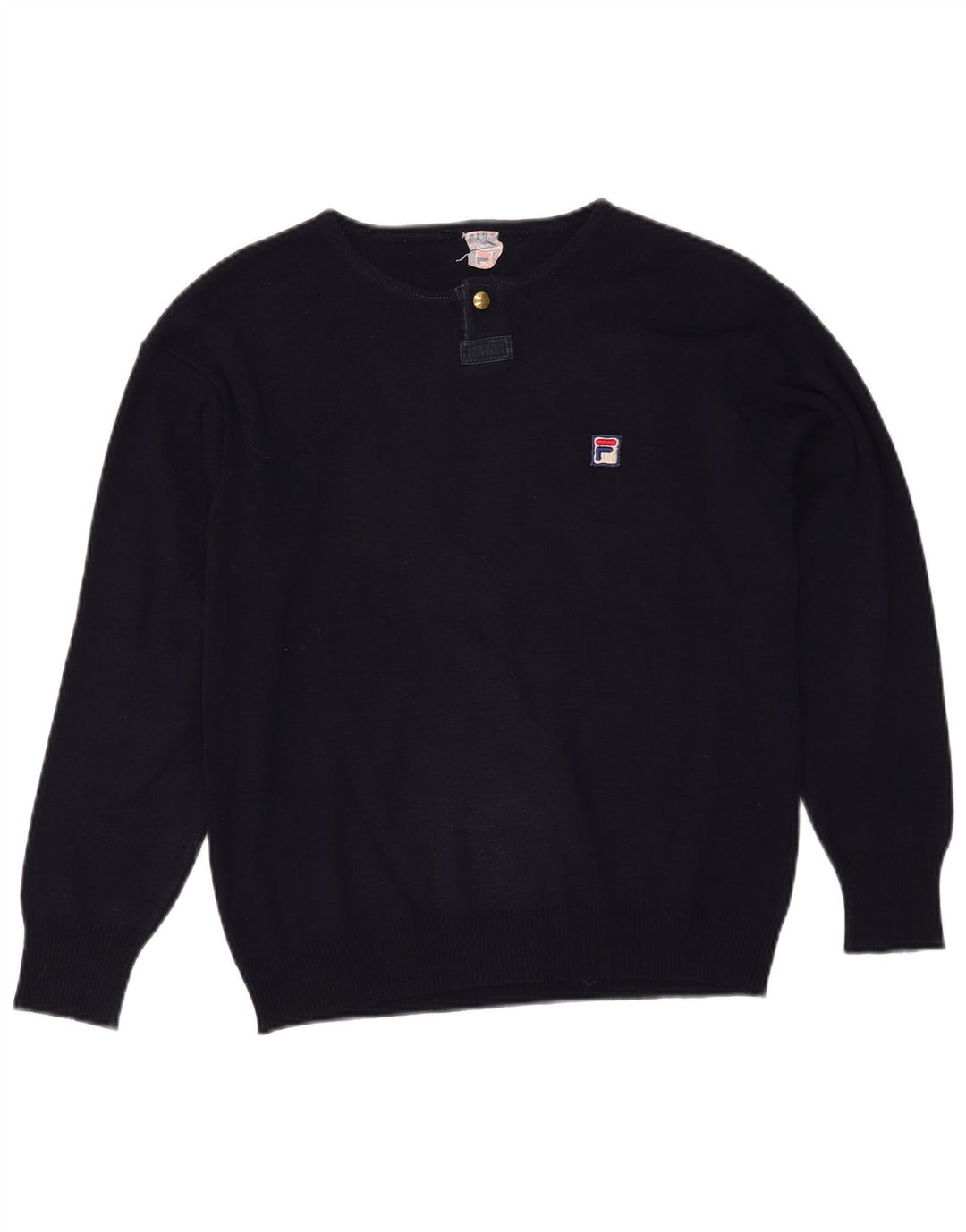 Maglione maglione da uomo con scollo a barca FILA piccolo blu navy