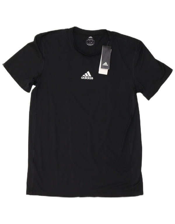 Maglietta Adidas da uomo Top Large in poliestere nero