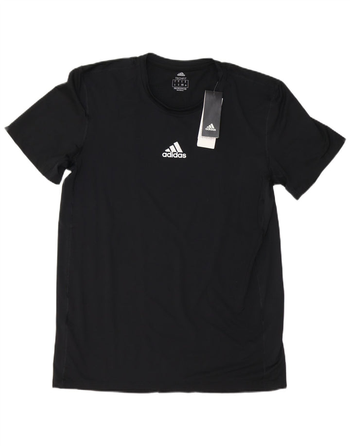 Maglietta Adidas da uomo Top Large in poliestere nero