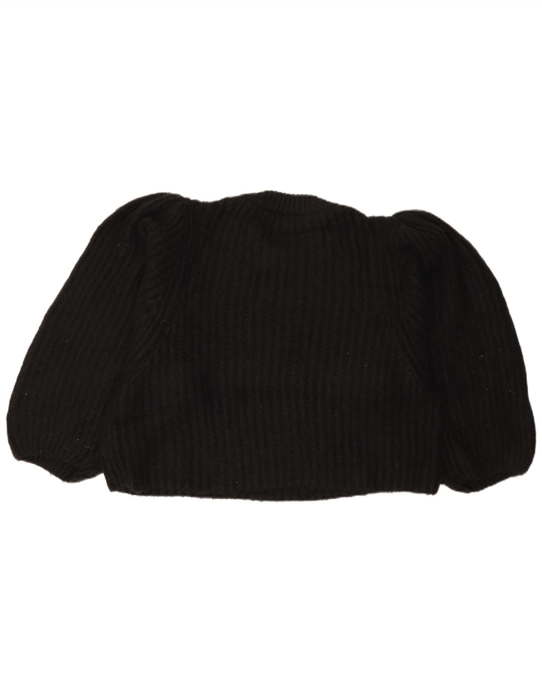 Maglione maglione girocollo oversize da donna Topshop UK 14 medio nero