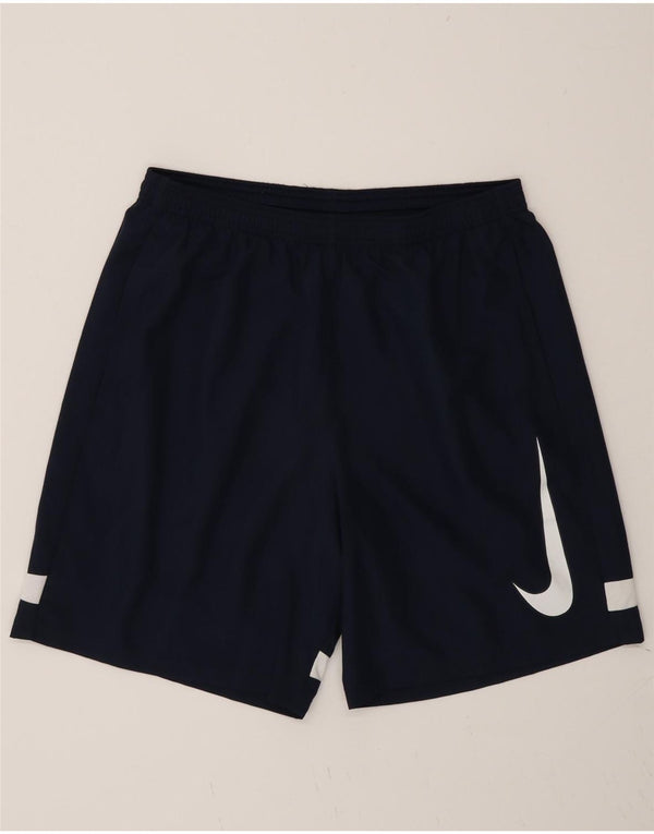 Pantaloncini sportivi Nike Dri Fit Graphic da uomo, grandi, blu navy, color block