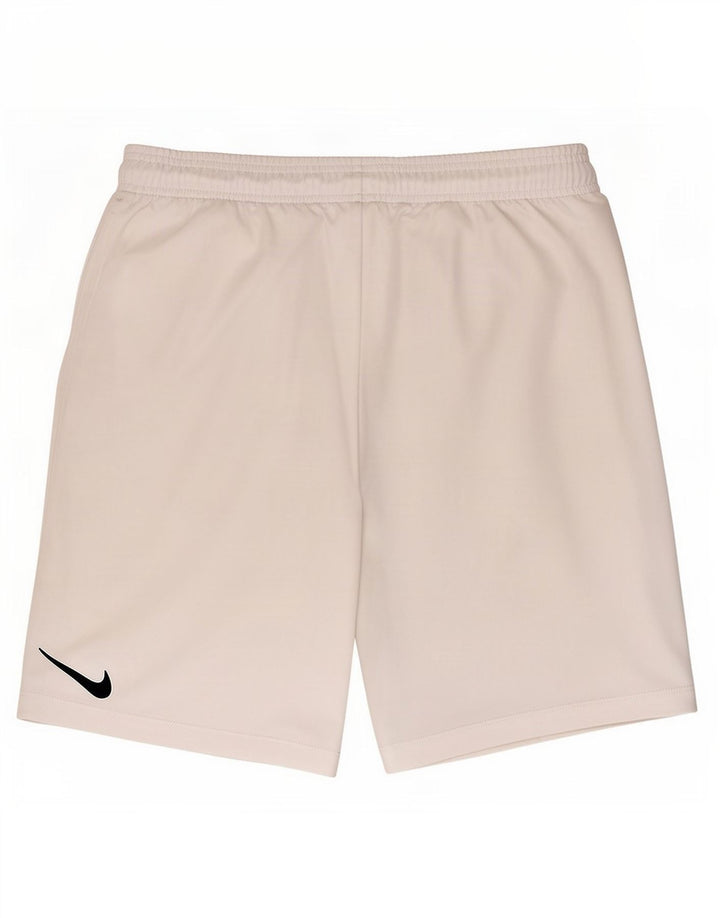 Pantaloncini sportivi Nike Dri Fit da uomo, poliestere bianco medio