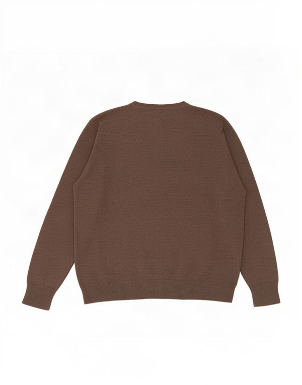 Maglione maglione girocollo da donna Marks & Spencer UK 16 grande acrilico grigio