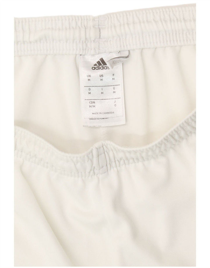 Pantaloncini sportivi Adidas Climalite da uomo di colore bianco medio in poliestere