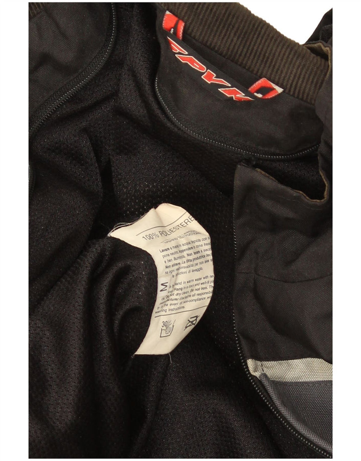 Spyke Giacca da corsa grafica da uomo UK 38 Poliestere color block medio nero