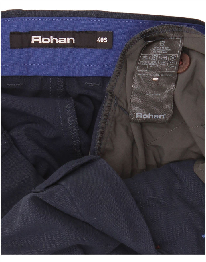 Pantaloni chino dritti da uomo Rohan W40 L30 blu navy in poliammide