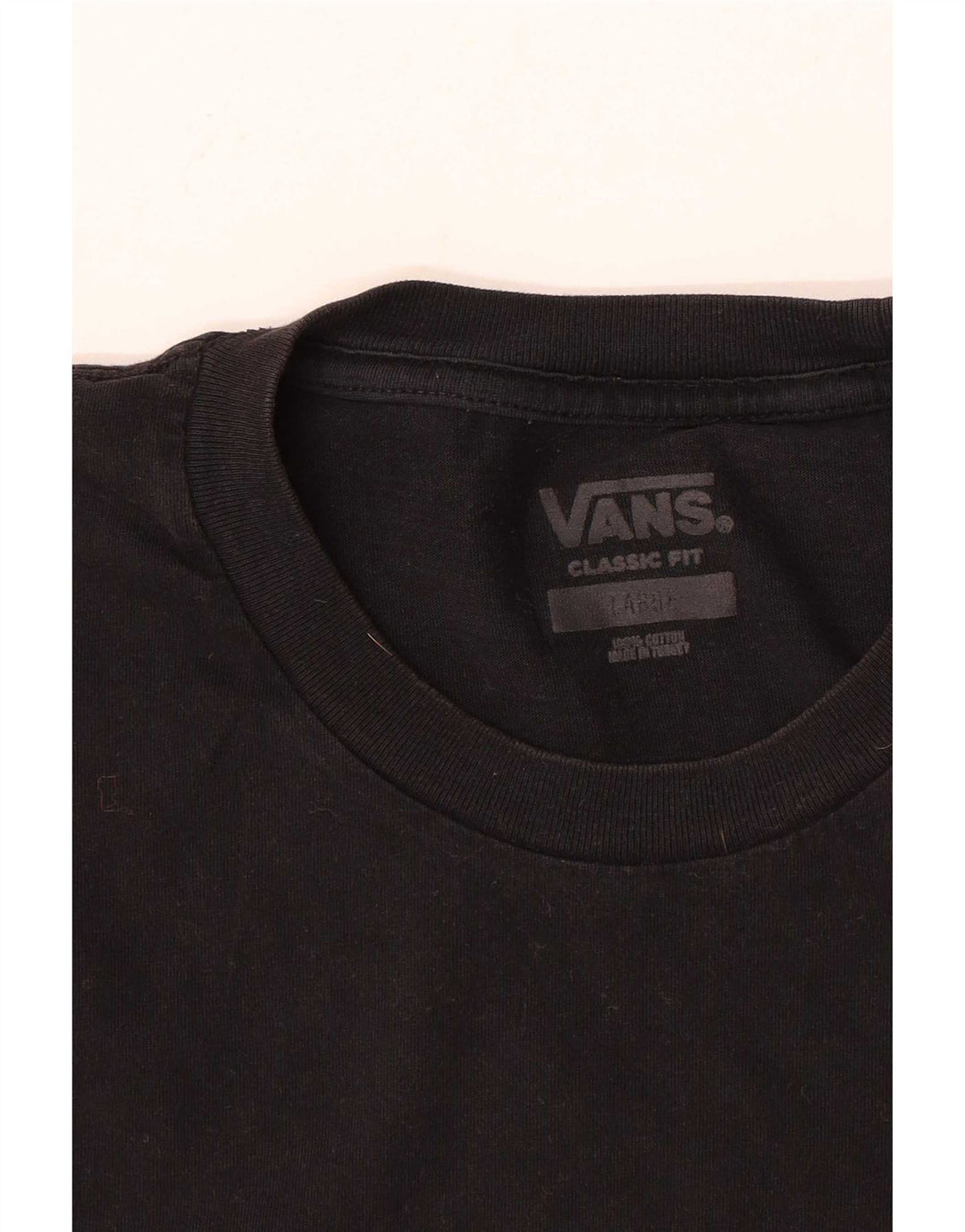 T-shirt da uomo Vans Classic Fit, taglia grande, in cotone nero