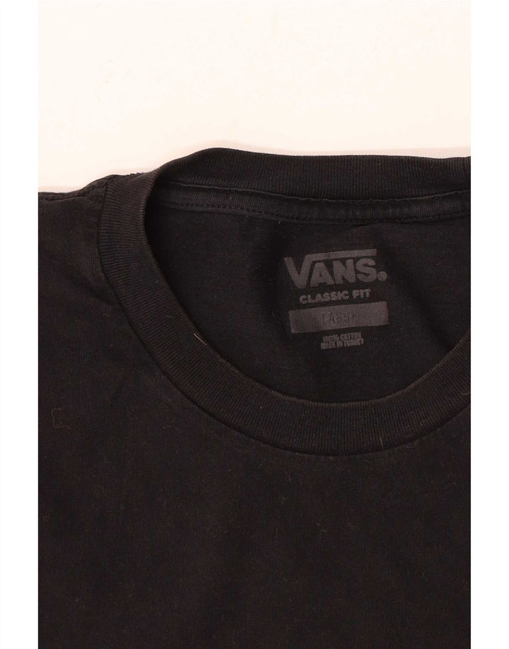 T-shirt da uomo Vans Classic Fit, taglia grande, in cotone nero