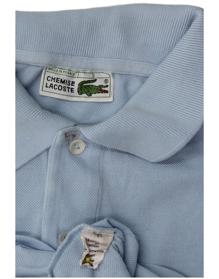 Polo da uomo Lacoste taglia 3 piccola in cotone blu