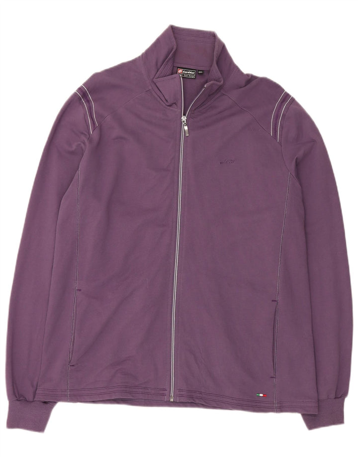 Giacca da ginnastica da donna Lotto 3XL cotone viola