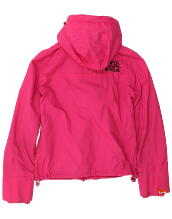 Giacca a vento con cappuccio da donna Superdry The Windcheater UK 10 Small Rosa