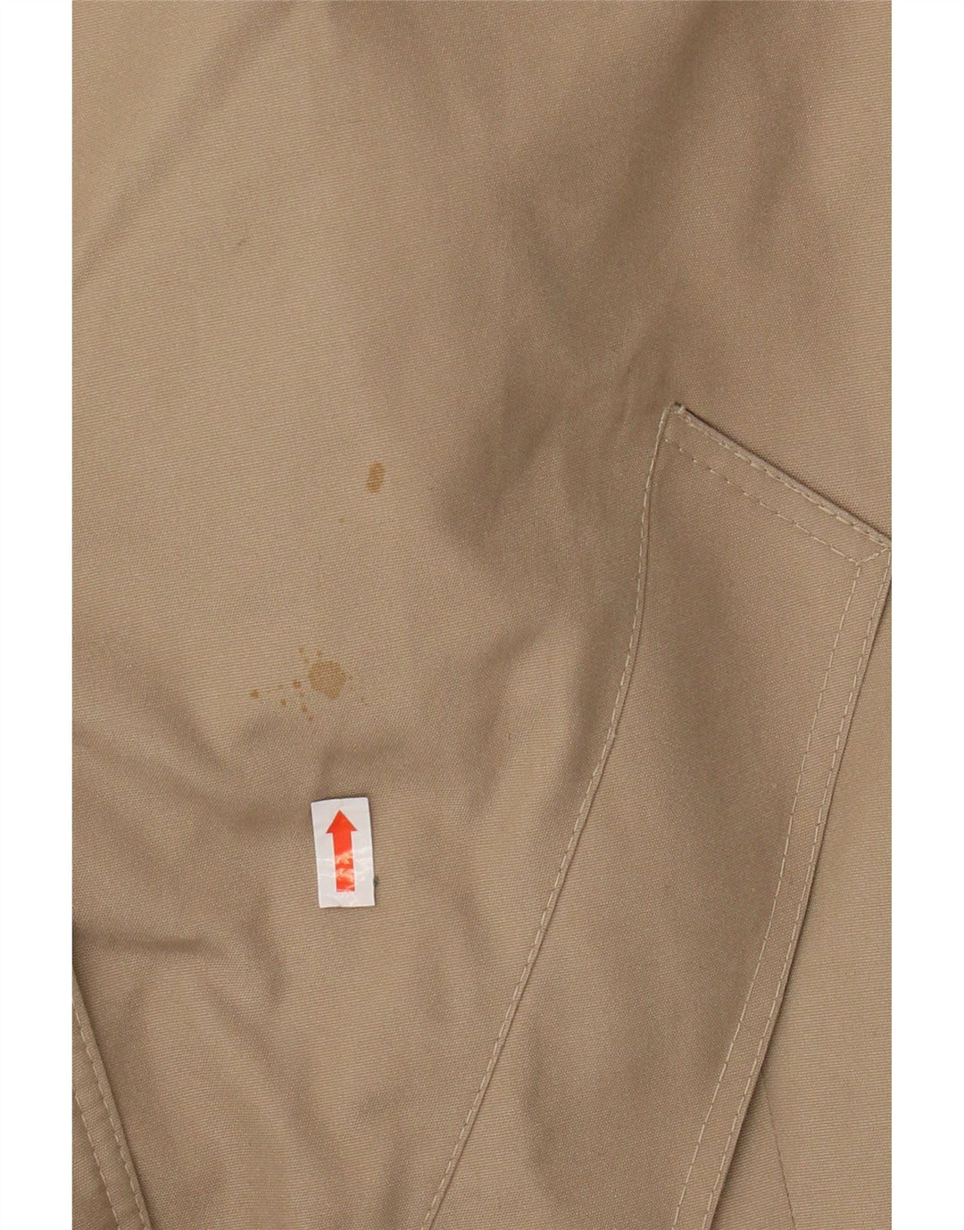Trench vintage da donna UK 12 sintetico beige medio