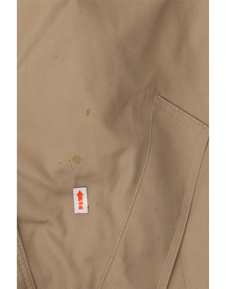 Trench vintage da donna UK 12 sintetico beige medio