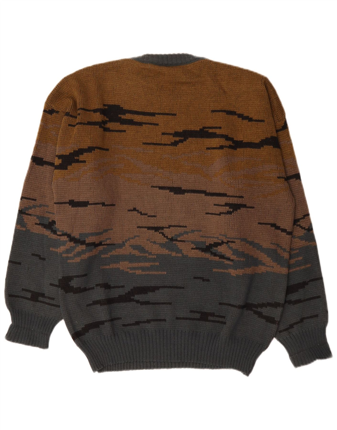 Maglione girocollo da uomo C&A EU 48/50 Colorblock marrone medio