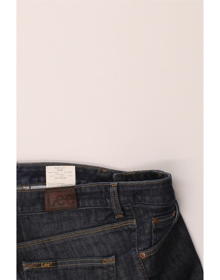 LEE Womens Norma Slim Jeans W27 L31 Navy Blue Cotton Vintage Lee and Second-Hand Lee from Messina Hembry 