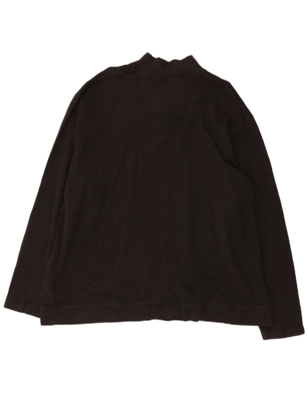 EDDIE BAUER Felpa con collo con zip da uomo Maglione XL Cotone nero