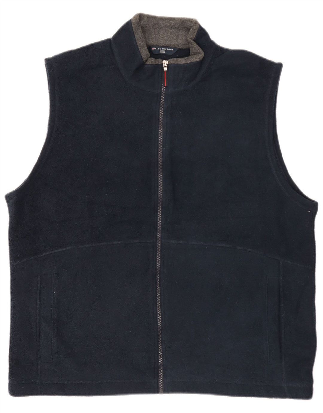 Gilet in pile da uomo Marks & Spencer UK 42 XL poliestere blu navy