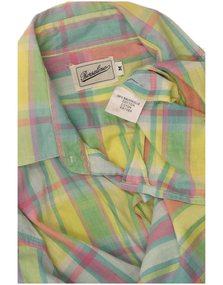 Borsalino Camicia Uomo Cotone Check Multicolor Medio