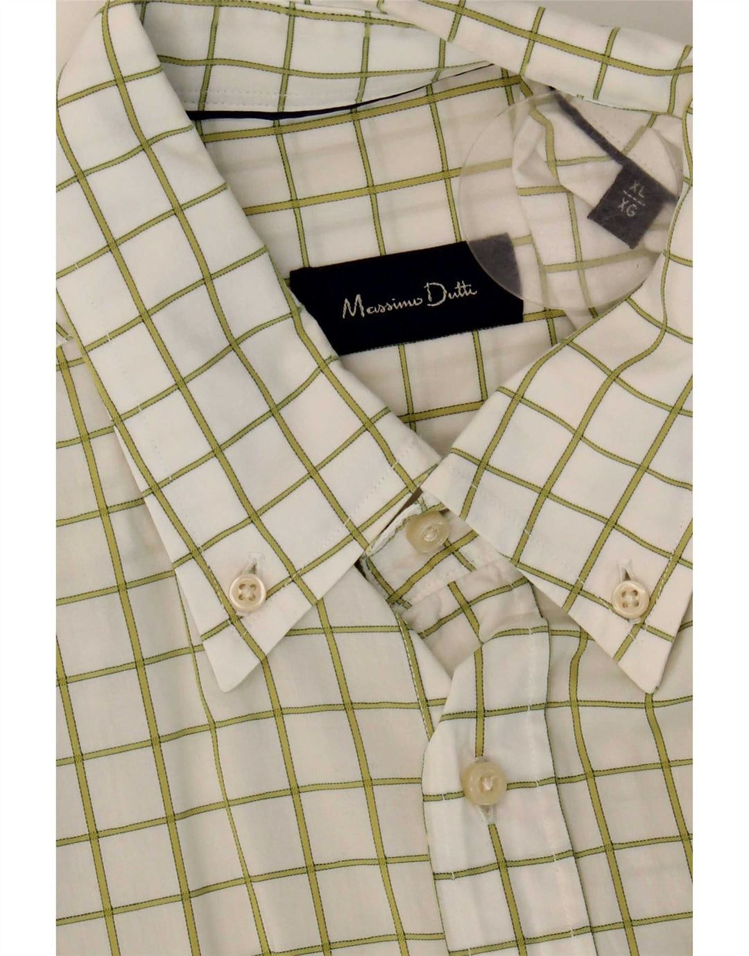 Camicia da uomo Massimo Dutti XL a quadri bianchi