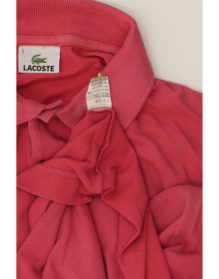 Polo da uomo Lacoste taglia 5 grande in cotone rosa