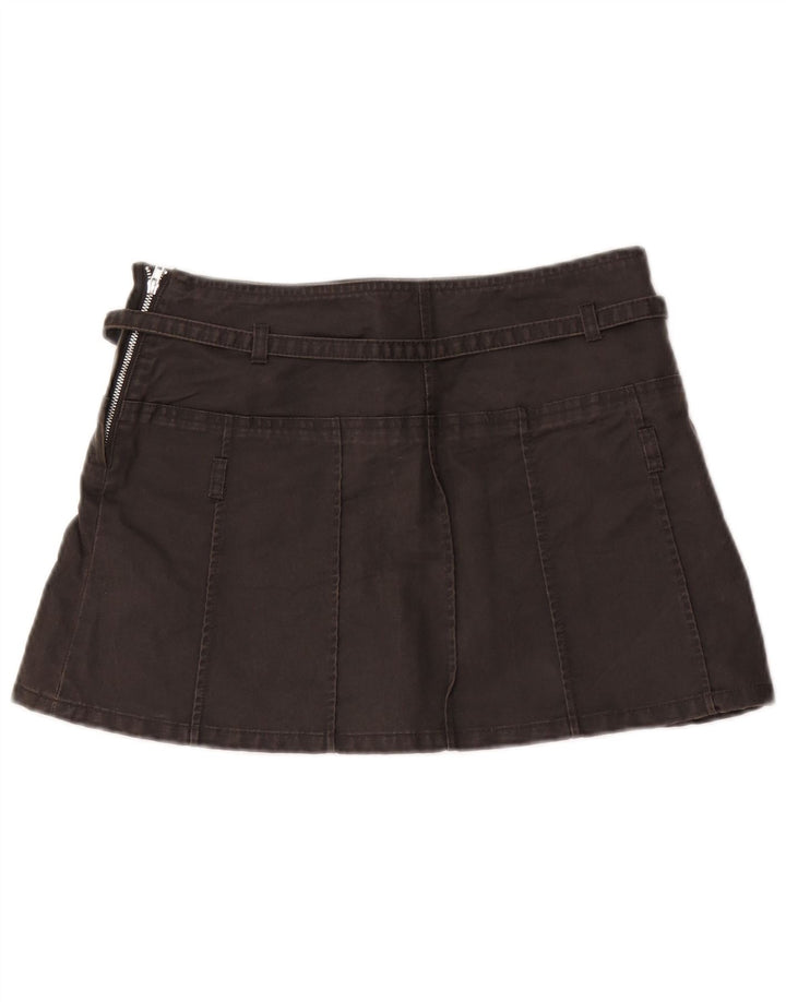 Minigonna Zara da donna piccola W26 poliuretano nero
