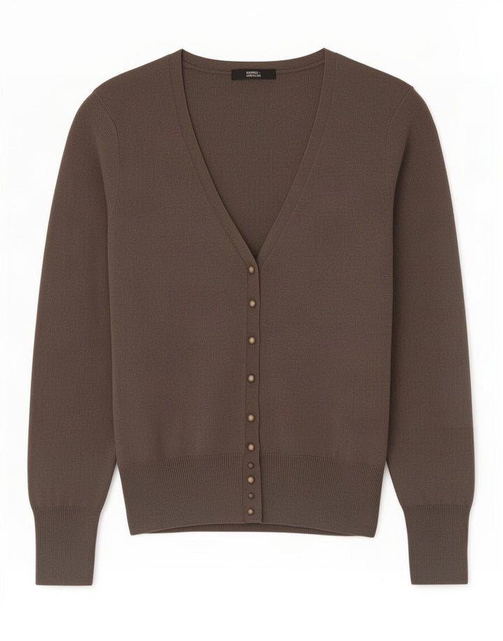 Maglione cardigan da donna Marks & Spencer UK 12 Viscosa grigio medio