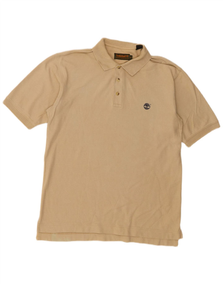 Polo da uomo Timberland piccola in cotone beige
