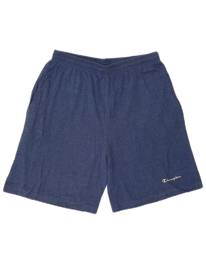 Pantaloncini sportivi da uomo Champion XL in cotone screziato blu