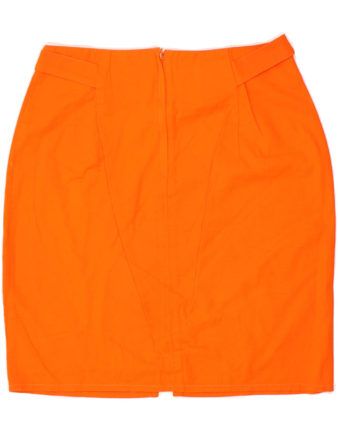 VINTAGE Womens Pencil Skirt IT 44 Medium W28  Orange Cotton Vintage Vintage and Second-Hand Vintage from Messina Hembry 