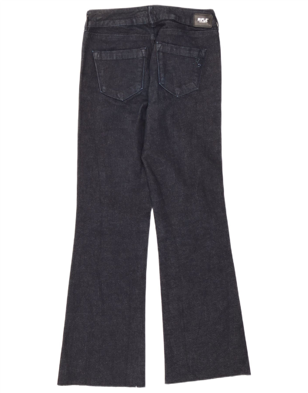 Jeans svasati da donna Rifle W27 L29 cotone blu navy